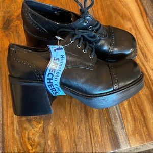 Something Else Skechers 7.5 Goth Platform Shoes